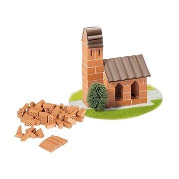 teifoc DIY益智磚塊建築玩具 德國製造 原裝進口 75塊磚頭  TEI4050(迷你小教堂)  1組