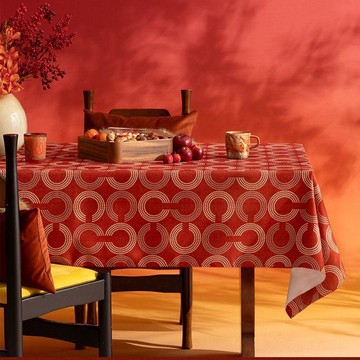 【全店免運 限時下殺】新年 桌布 防水 防油 免洗 氛圍感 聖誕 裝飾 佈置 2026紅色 喜慶 茶几 餐桌布