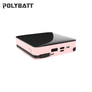 POLYBATT FK20000型 三合一自帶線 行動電源 -粉色