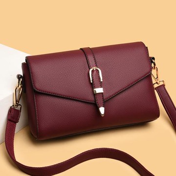 袋鼠品牌真皮女包包2025新款中年媽媽單肩斜挎時尚百搭正品小方包