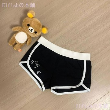 【核心賣點】瑜伽短褲 高腰顯腰身 運動短褲 少女心Ky貓 顯瘦包臀 百搭日常 短褲 貓 運動短褲 顯瘦短褲 瑜珈短褲 女