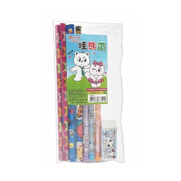 【尚禹】免削鉛筆5入+木頭鉛筆5入+橡擦組 12袋/包 PL-650