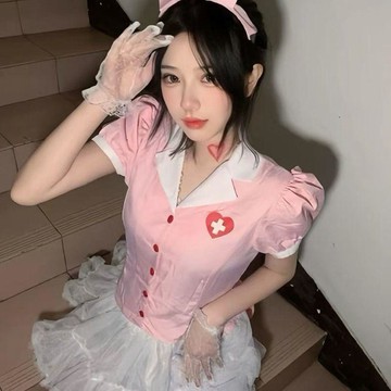 ✨優選 桃園出貨✨萬聖節cosplay服裝護士角色扮演成人裝扮日常可穿服飾