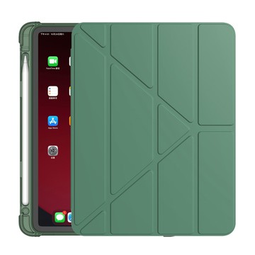 OMG 變形金剛 智能休眠喚醒平板皮套 附筆槽  iPad Air7 2025版 11吋  暗夜綠  1個