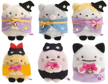 大賀屋 日貨 角落生物 萬聖節 娃娃 玩偶 玩具 扮家家酒 公仔 貓咪 炸蝦 粉圓 角落小夥伴 J00019712