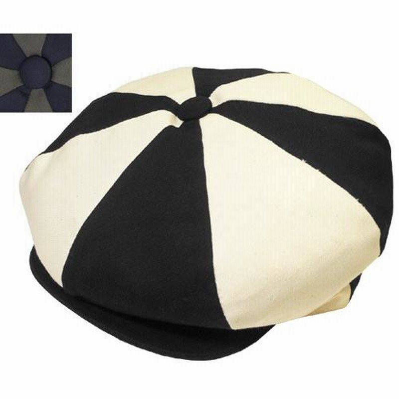 USA製ニューヨークハットCanvas Newsboyコットン素材 黒XL 新品