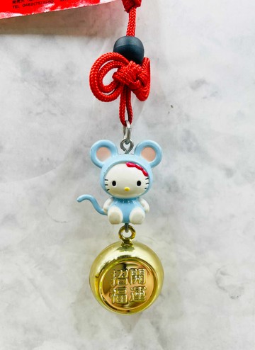【震撼精品百貨】Hello Kitty 凱蒂貓~日本sanrio三麗鷗 KITTY開運手機吊飾-鼠*70901