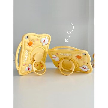 蘋果ipad第六代平板保護套五air5硅膠10可愛2022款pro11后殼mini6旋轉支架9兒童air4適用7軟硅膠A2062無筆槽8