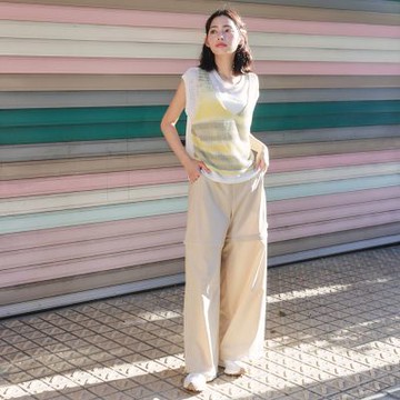 【Dailo】吸濕排汗可拆式兩穿帥氣休閒長褲 藍 卡