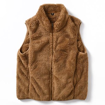 福利款 外貿尾單秋冬男女加絨保暖抓絨衣馬甲珊瑚絨背心情侶款