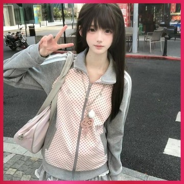 『ATC』秋季薄外套女韓版時尚少女秋季穿搭學生休閒薄款套裝女花邊短裙寬鬆開衫外套