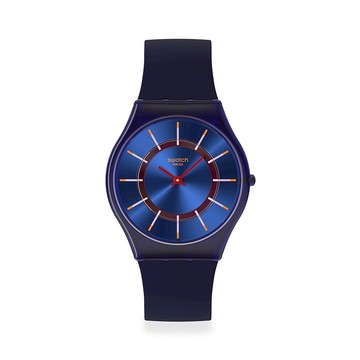 Swatch VERY JAZZY BERRY 超薄手錶/瑞士製造 SS08N117 (34mm)【官方旗艦店】