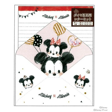 日本進口 迪士尼 Disney TSUM TSUM 信封信紙組 《 內含2款花色 》 ★ 日本製 ★ 夢想家 Zakka'fe