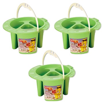 GIMI 吉米 水彩盒 18.6 x 18.6 x 11cm 顏色隨機  3格  3個