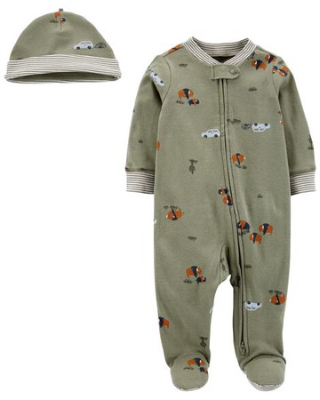 Baby 2-Piece Cap & Sleep & Play Set