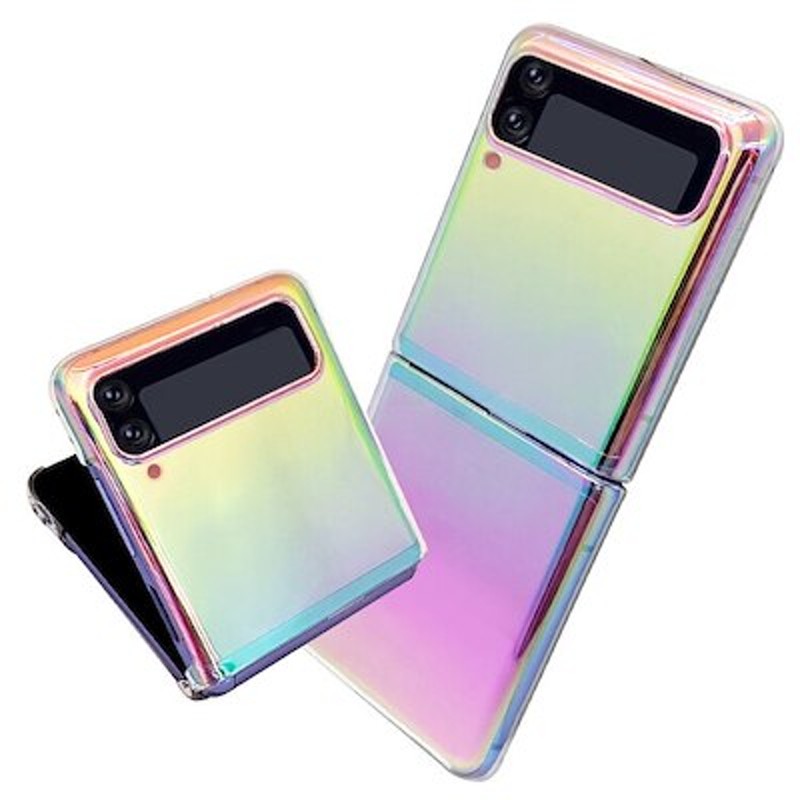 Galaxy Z Flip3 5G Flip4 ケース 韓国 ハード おしゃれ - スマホアクセサリー