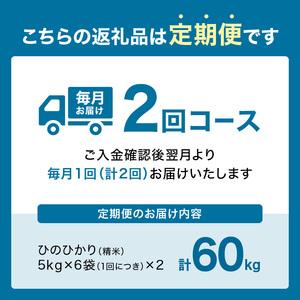 木津川市お米60kg（30kg×2回）053-22