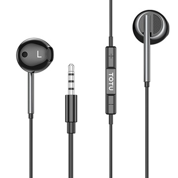 TOTU 拓途 耳機線控通話聽歌高清麥克風 3.5mm 1.2m  EP-3  黑色