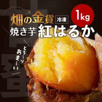 ふるさと納税 鹿児島市 畑の金貨 焼き芋 紅はるか 1kg　K181-002_01