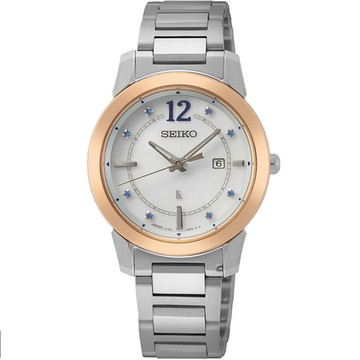 SEIKO 精工 LUKIA 廣告款探索自我太陽能女錶-V137-0DL0K(SUT414J1)