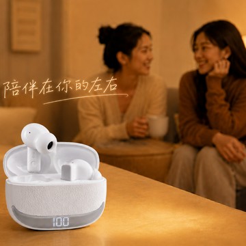 快速出貨🚚【陪伴你左右】ANC+ENC雙降噪數顯藍牙6.0耳機 SS72 E-books