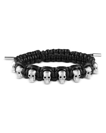 Philipp Plein 3D $kull Woven Bracelet