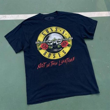 Guns N' Roses槍炮與玫瑰槍花樂隊周邊短袖T恤男vintage復古半袖