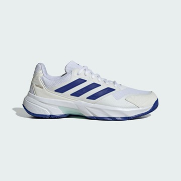 adidas 網球鞋 CourtJam Control 3 M 男鞋 白 藍 緩衝 抗扭 運動鞋 愛迪達 IF9136