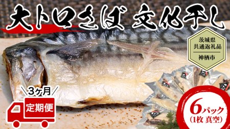  大トロ さば文化干し （1枚 真空 × 6パック ） さば サバ 干物 塩 文化干し 食欲の秋 [CJ002ya]