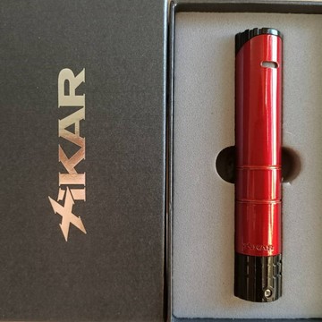 【現貨附發票】正品  美國  XIKAR Turrim Single Lighter 單孔噴射 打火機 (紅色)