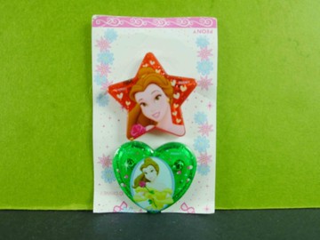 【震撼精品百貨】公主 系列Princess~別針-美女與野獸圖案-紅色