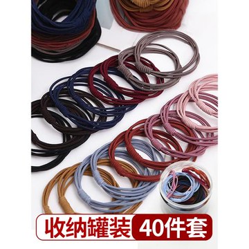 頭繩女扎頭皮套黑高彈力耐用發圈女生橡皮筋2025新款大人發繩成人