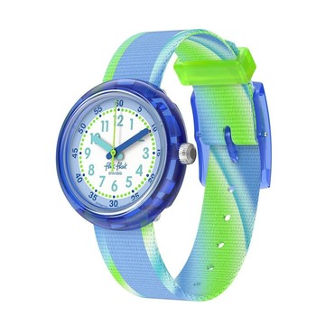 【swatch】FlikFlak 兒童手錶 FLIP IT BLUE! 兒童禮物/安全防水/瑞士製造 FPNP184 (31.85mm)