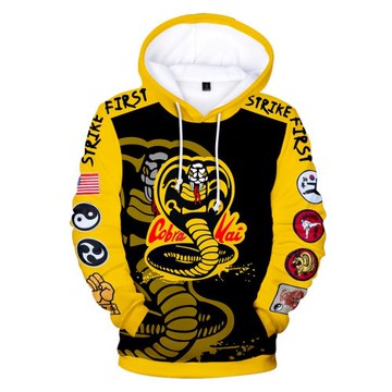 Digital printed hooded round neck sweater 印花連帽圓領衛衣男