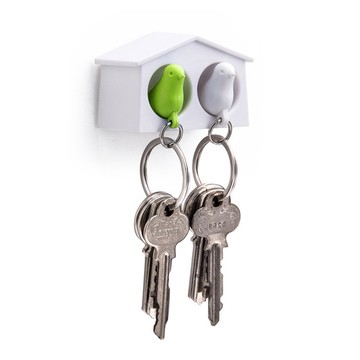 QUALY｜迷你雀兒愛巢(白屋+綠白鳥)