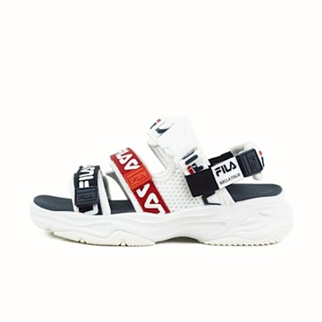 Fila Confidante [4-S324Z-131] 男女 運動休閒涼鞋 魔鬼氈 舒適 白 深藍 紅