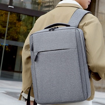 好背客 防潑水上班通勤旅行雙肩包/電腦後背包 15吋 2色 - 黑色