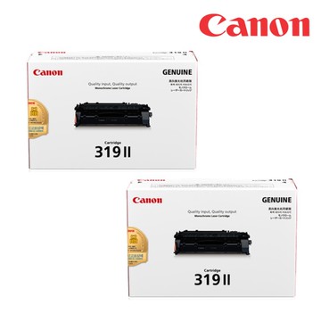 [2入超值組]CANON CRG-319BK II 原廠黑色高容量碳粉匣