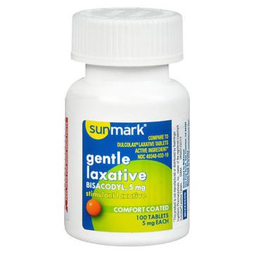 Sunmark Gentle Laxative Comfort Coated 100 Tabs by Sunmark