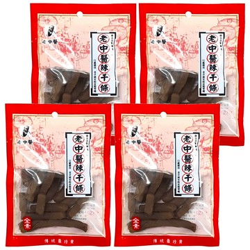 老中醫 辣干條 80g/包  傳統工藝製作  Q彈有嚼勁  微辣刺激  全素  4包
