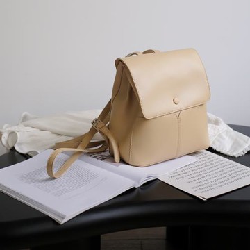 氧氣種子2026 ins日系軟皮雙肩包韓版高級感背包新款休閑旅行包包