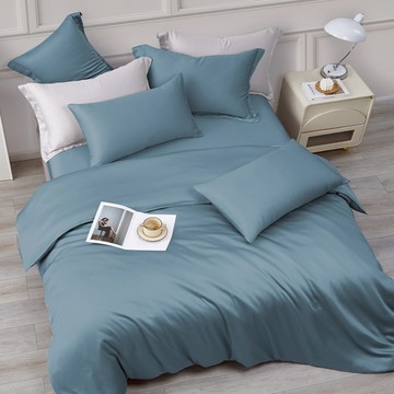 J-bedtime 床寢時光 60支奧地利正版蘭精100%純天絲 棉被寢具3件組 SP5559S  床包 單人 + 被套 單人  霧夜藍  被套 + 床包 + 枕套