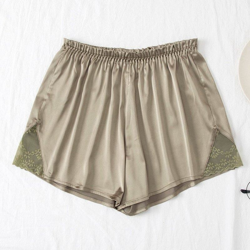タップパンツ ペチパンツ レディース インナーパンツ ショートパンツ レース 無地 サテン調 光沢感 上品 透け防止 シンプル エレガント おしゃれ  通販 LINEポイント最大0.5%GET LINEショッピング