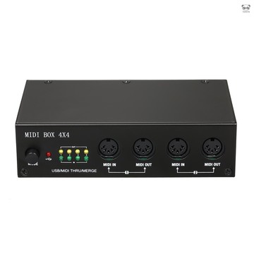 UM4X4 4in4out USB MIDI轉換器 USB MIDI音樂編輯盒 MIDI4進4出MIDI合併merge分