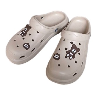 (e鞋院)厚底造型洞洞鞋/園丁鞋/布希鞋 男款