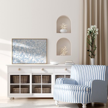 純潔 • 白櫻-日系療癒櫻花掛畫/房間佈置/放鬆/儀式感/春天居家