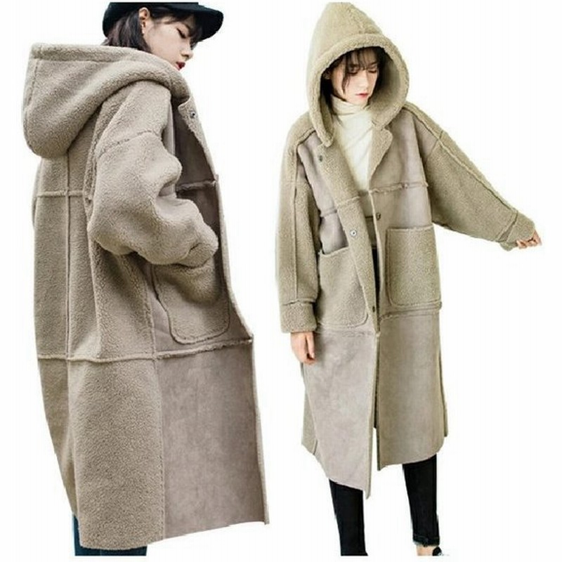 ボアコート レディース ダッフルコート ロング ムートンコート パフスリーブ レディース ロングコート 切り替え風 フード付き ボアジャケット ふわも 通販 Lineポイント最大0 5 Get Lineショッピング