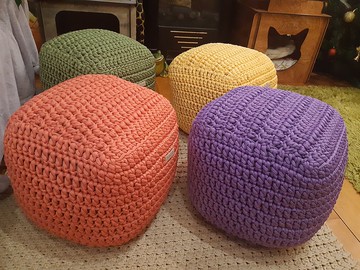 方形軟墊椅 填充坐墊立方體 手工客廳兒童育兒坐墊