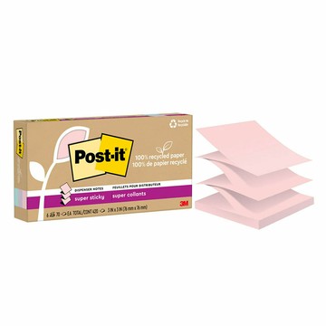 3M Post-it 利貼 狠黏 環保抽取式便條紙 76x76mm（70張 /本）混色6本 /盒 R330R-6SSNRP【APP滿額下單10%點數(單一帳號最高5000點)】1/31止
