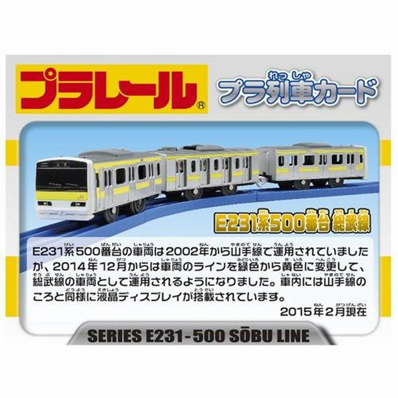 プラレール ぼくもだいすき！たのしい列車シリーズ ドア開閉 E231系 